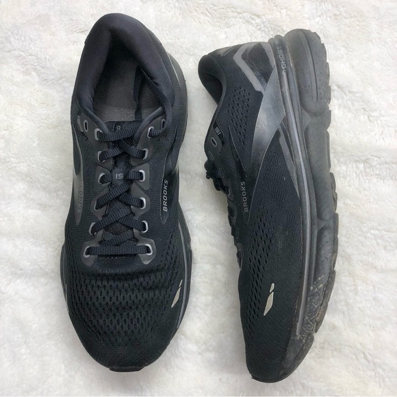 Brooks ghost 15 black athletic running shoes sneakers - Picture 1 of 11